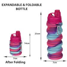 Foldable Silicone Water Bottle 1 Pc