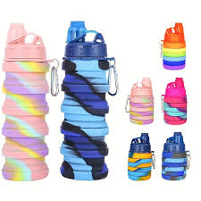 Foldable Silicone Water Bottle 1 Pc