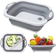 Silicone Cutting Board + Food Strainer