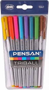 Pensan Ball Point Pens Set - 8 Pcs