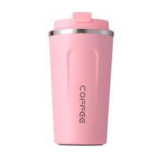Portable Stainless Steel Vacuum Mug - Pink - 510ml
